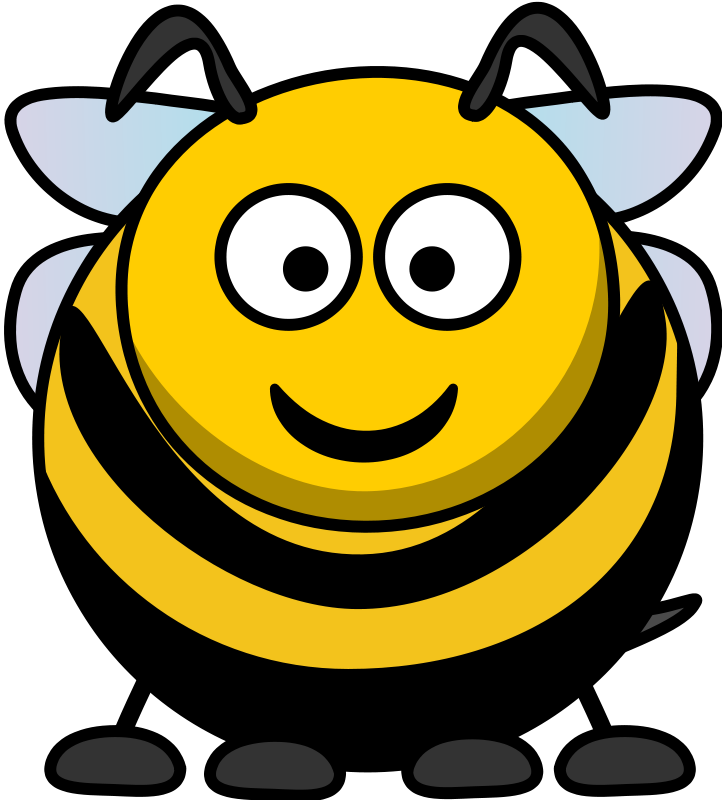 Bee image - vector clip art online, royalty free  public domain