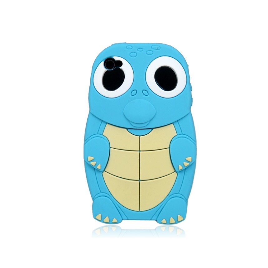Creative Cartoon Turtle Shaped Silicone Protective Case for iPhone 