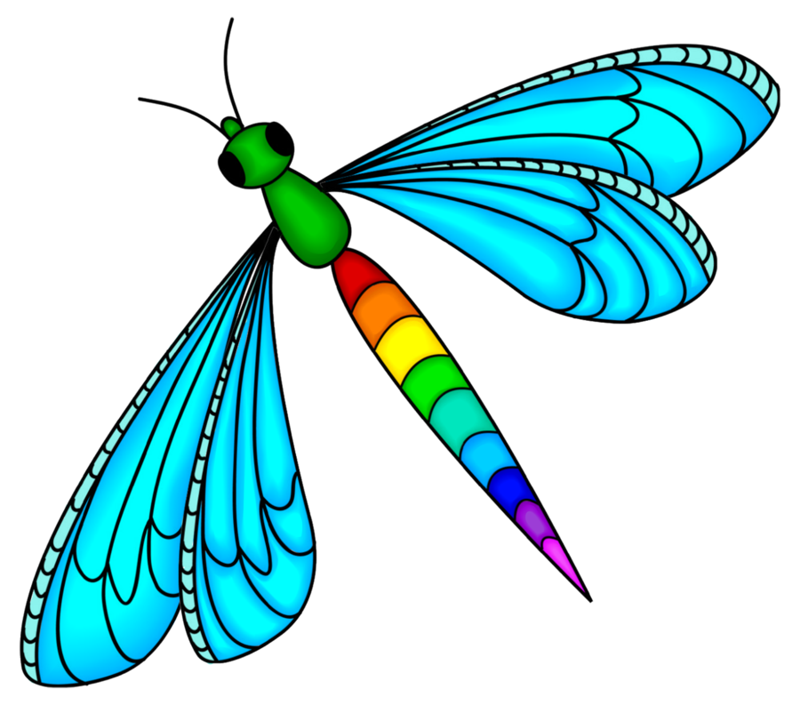 Rainbow Dragonfly by Kellyta20 on Clipart library