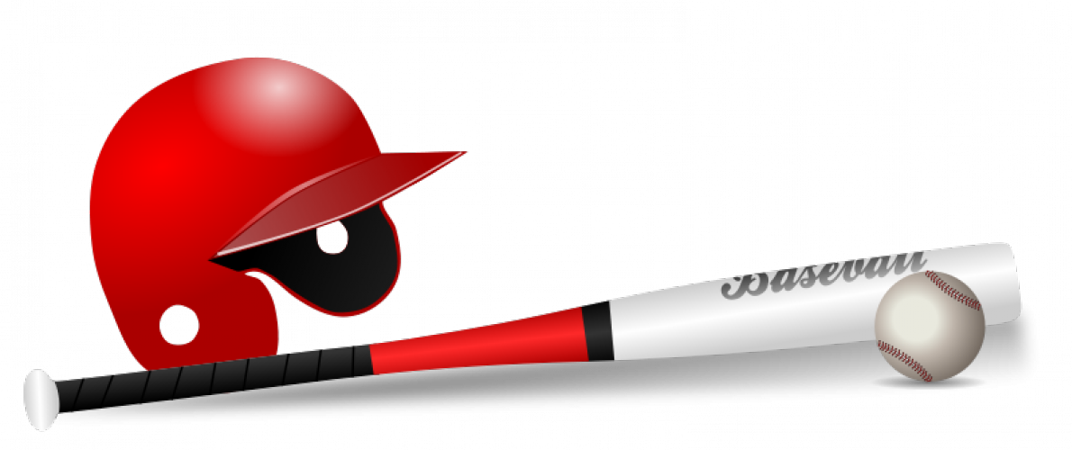 Baseball bat, ball and cap vector clip art | Public domain vectors