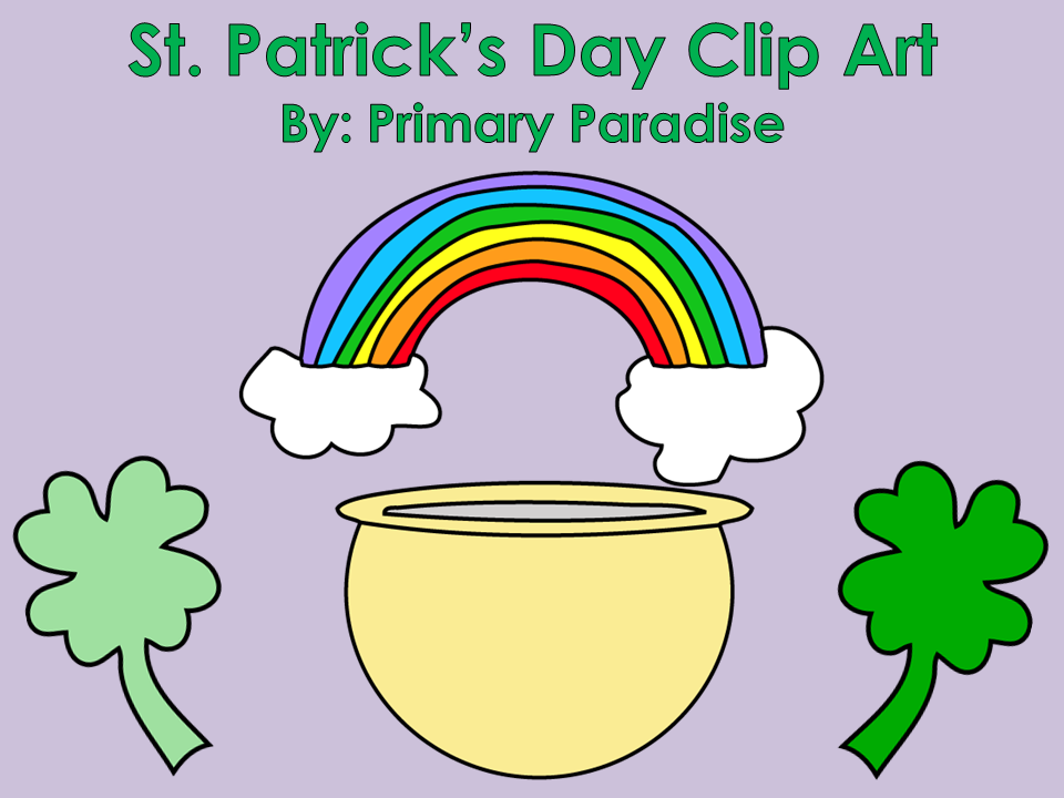 Teacher Mom of 3: Welcome, Primary Paradise! St. Patrick's Day 