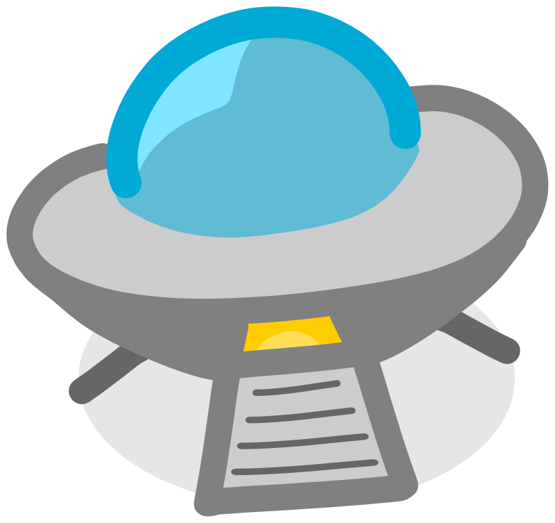 Free to Use  Public Domain Flying Saucer Clip Art