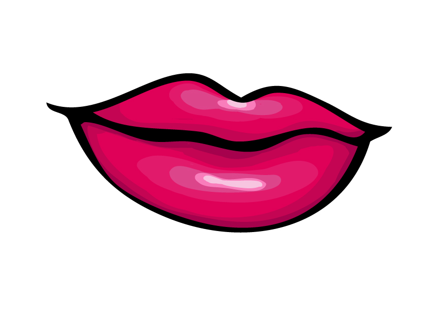 clip art cartoon lips.