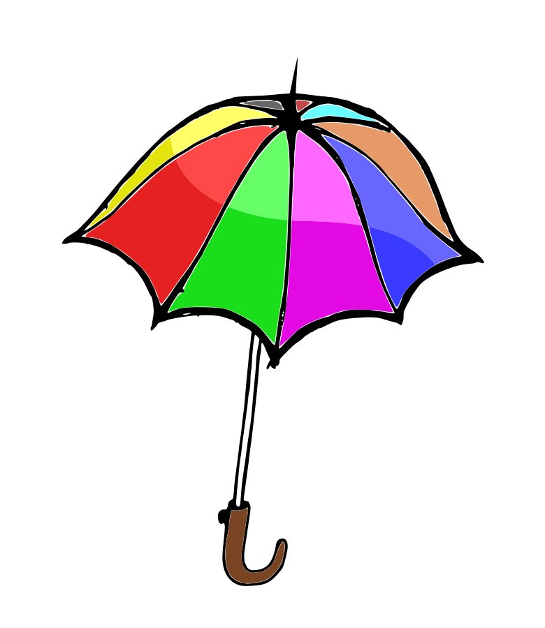 Umbrella 01 Clipart, vector clip art online, royalty free design 