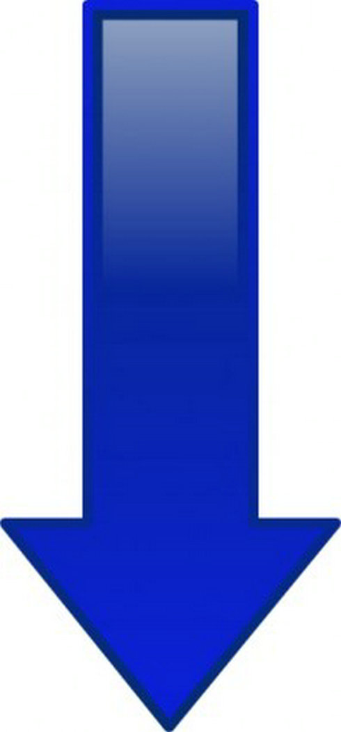 Arrow-down-blue Clip Art | Free Vector Download - Graphics 
