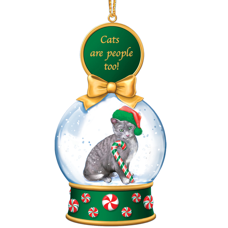 Cat Snow Globe Ornaments - Your 1st One is FREE! - The Danbury Mint