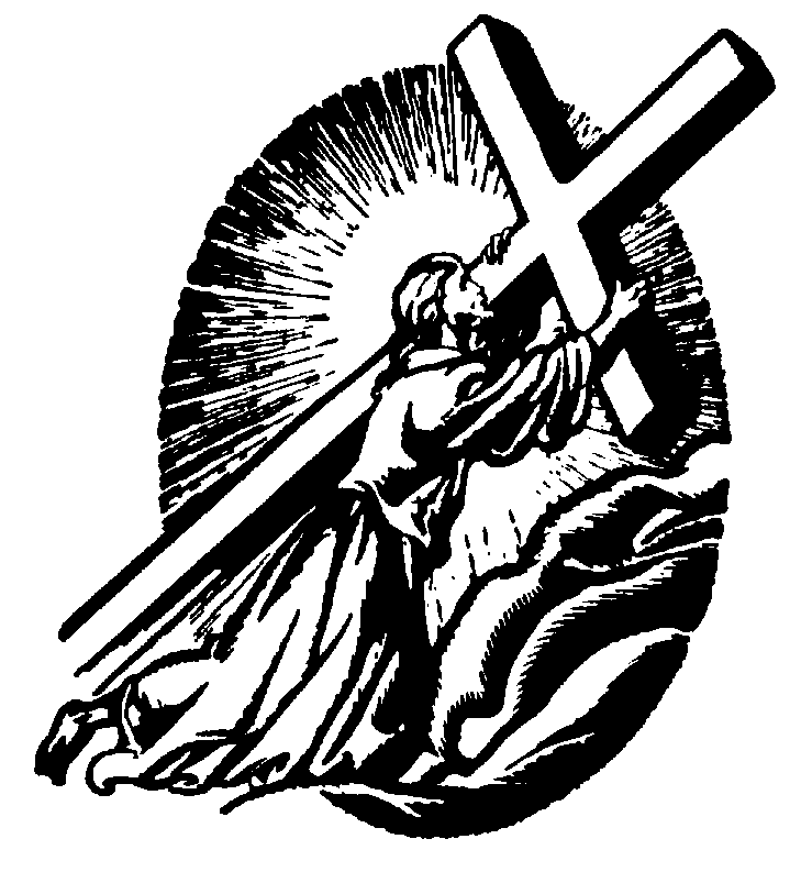 Gallery For  Jesus On Cross Clip Art Black And White