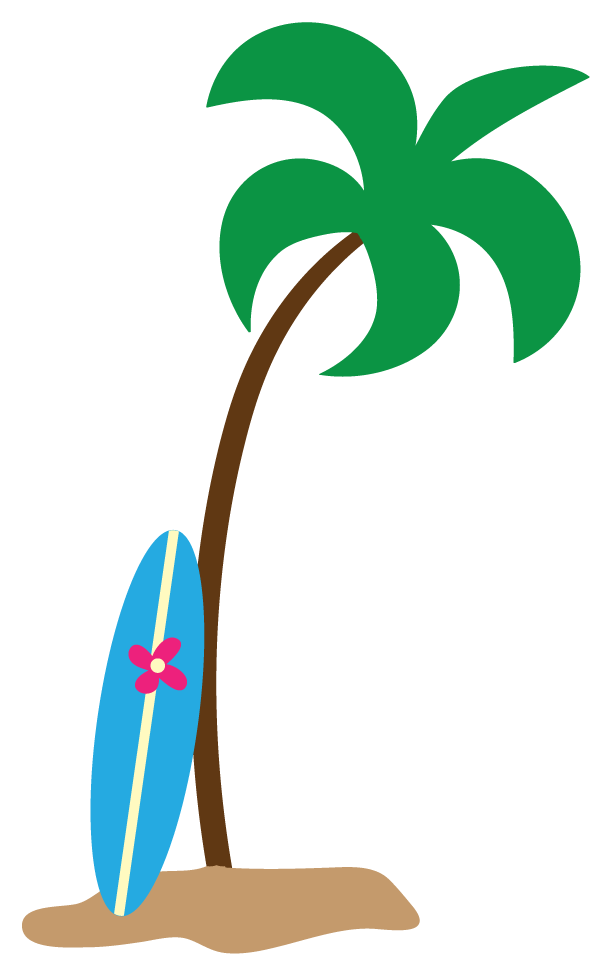 Luau Palm Tree Clip Art
