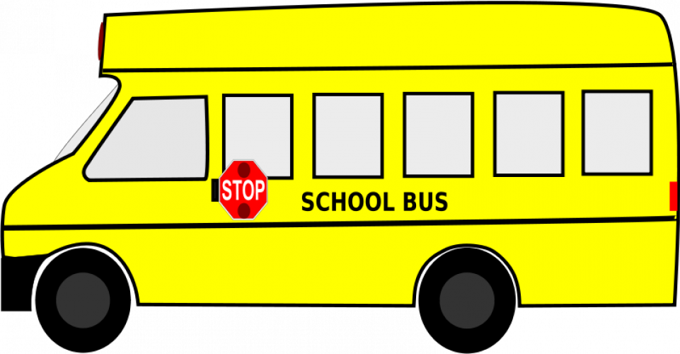 Vector drawing of a cartoon bus | Public domain vectors