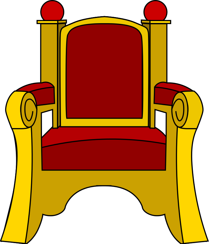 King On Throne Clipart