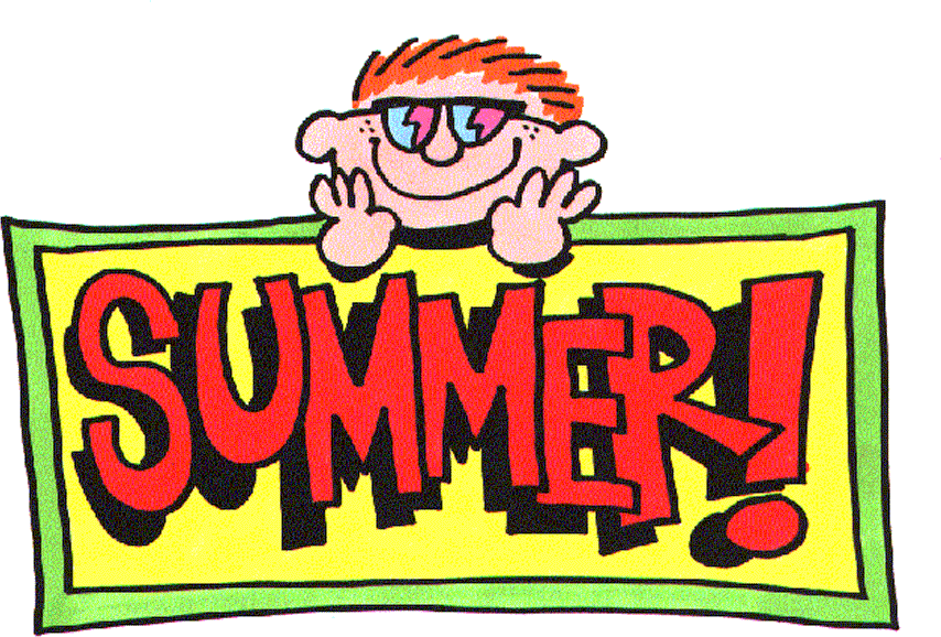 Kids Playing Summer Clipart
