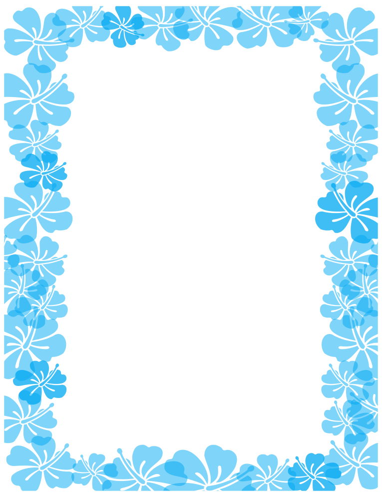 Summer Page Border Clipart