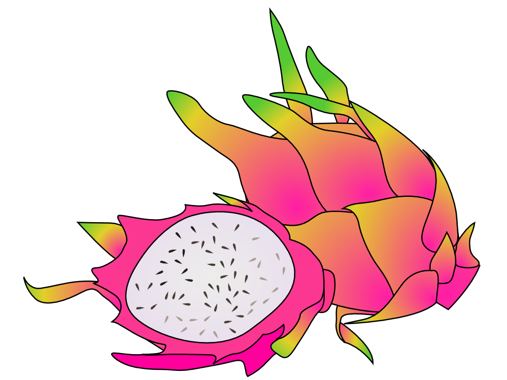 Free Dragon Fruit Clip Art