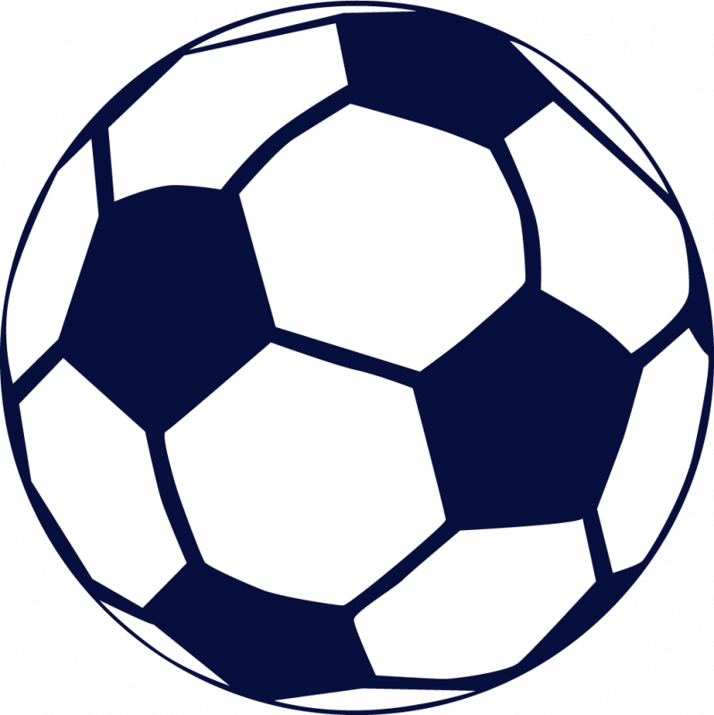 Blue Soccer Ball Clipart