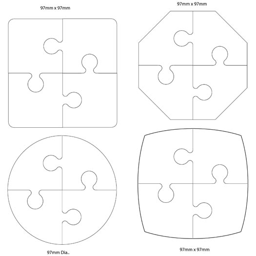 4 Piece Jigsaw Puzzle images