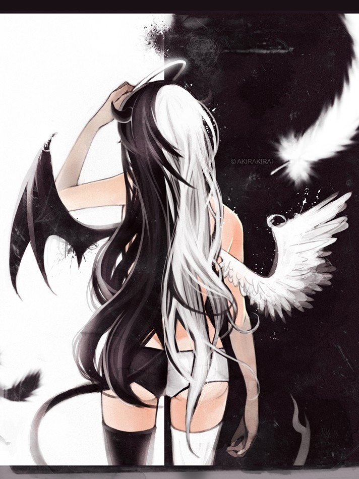 Free Black And White Anime Demon, Download Free Black And White Anime Demon  png images, Free ClipArts on Clipart Library