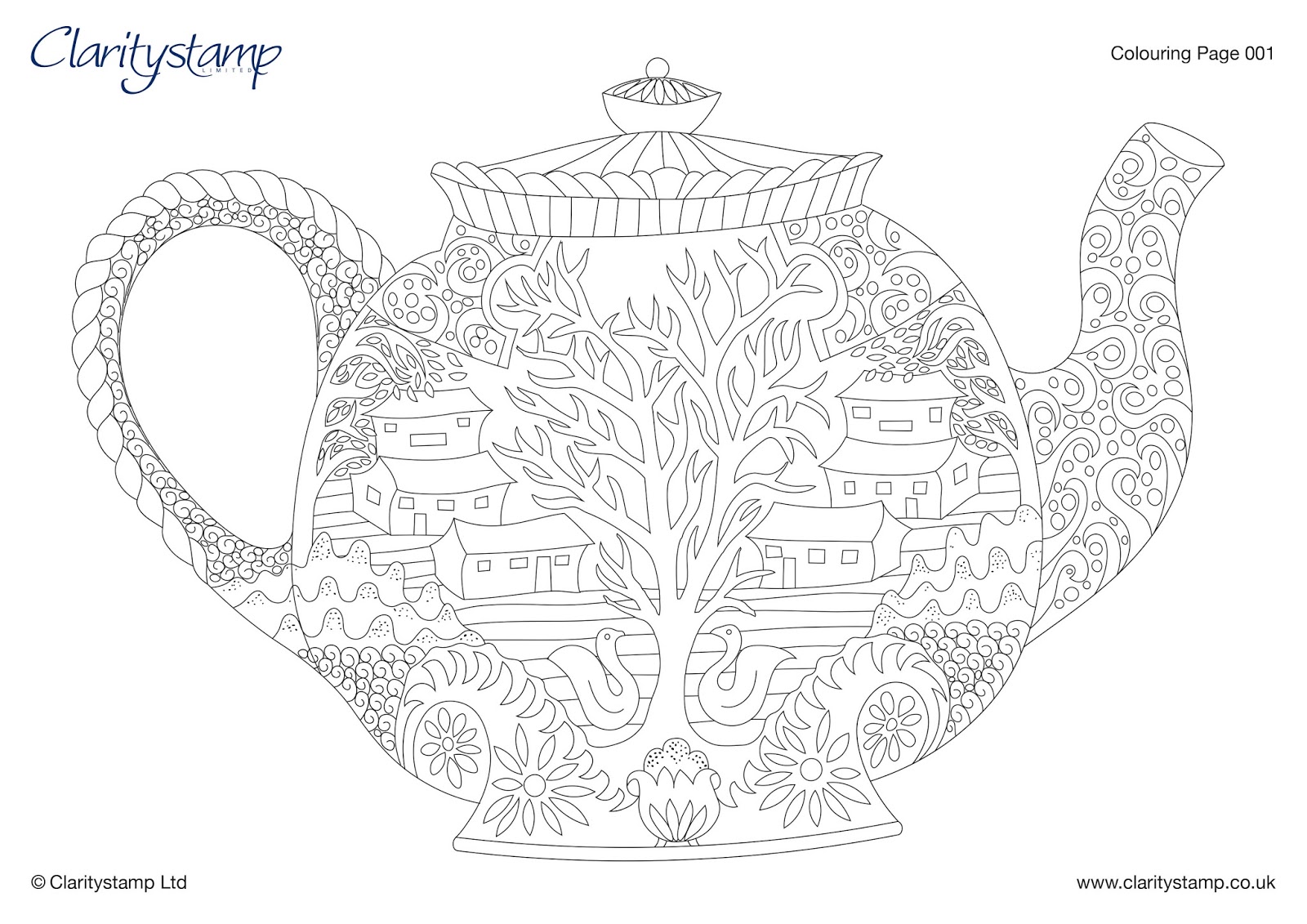 Free Teapot Coloring Book, Download Free Teapot Coloring Book png