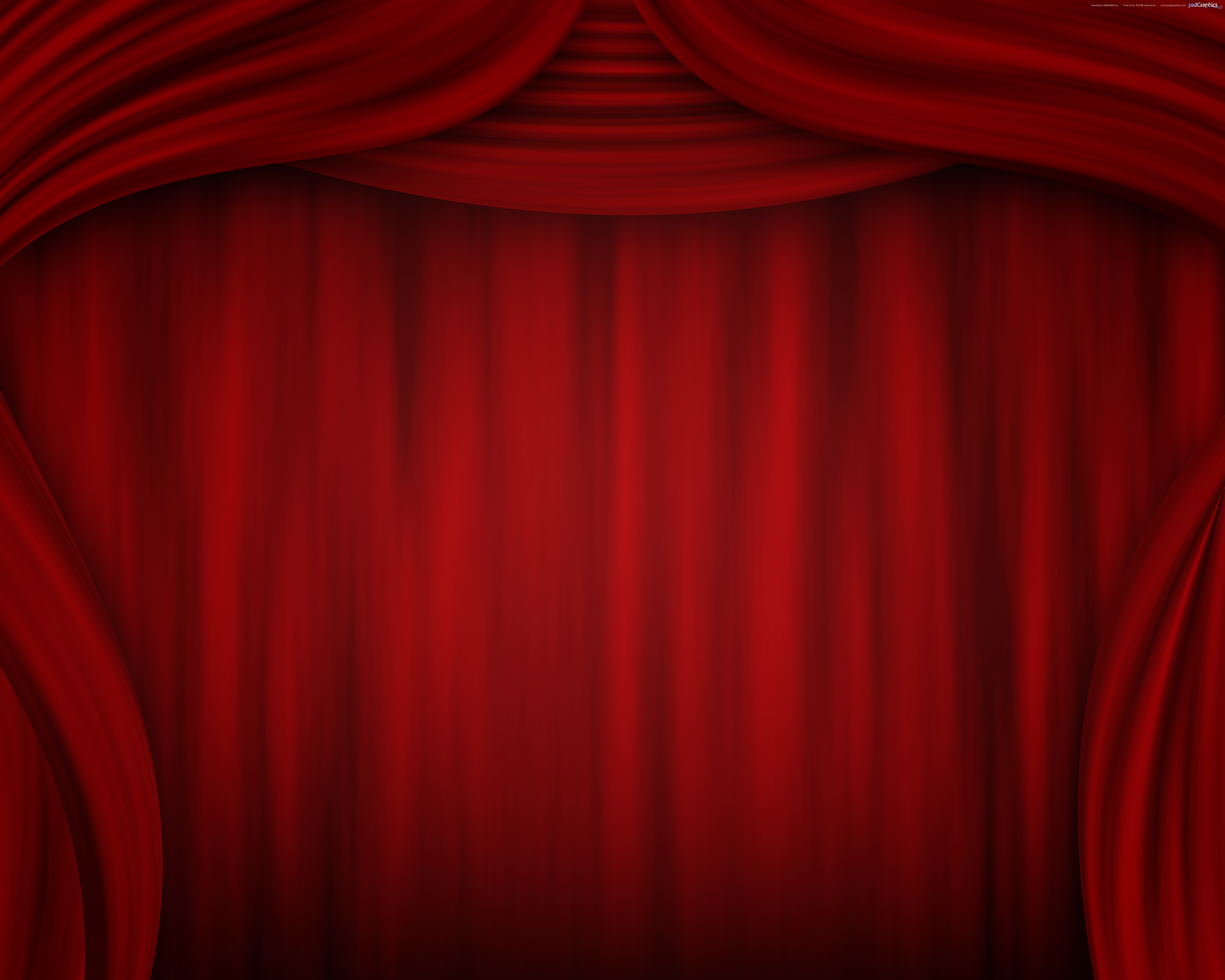 Red curtain background, theatre stage | PSDGraphics