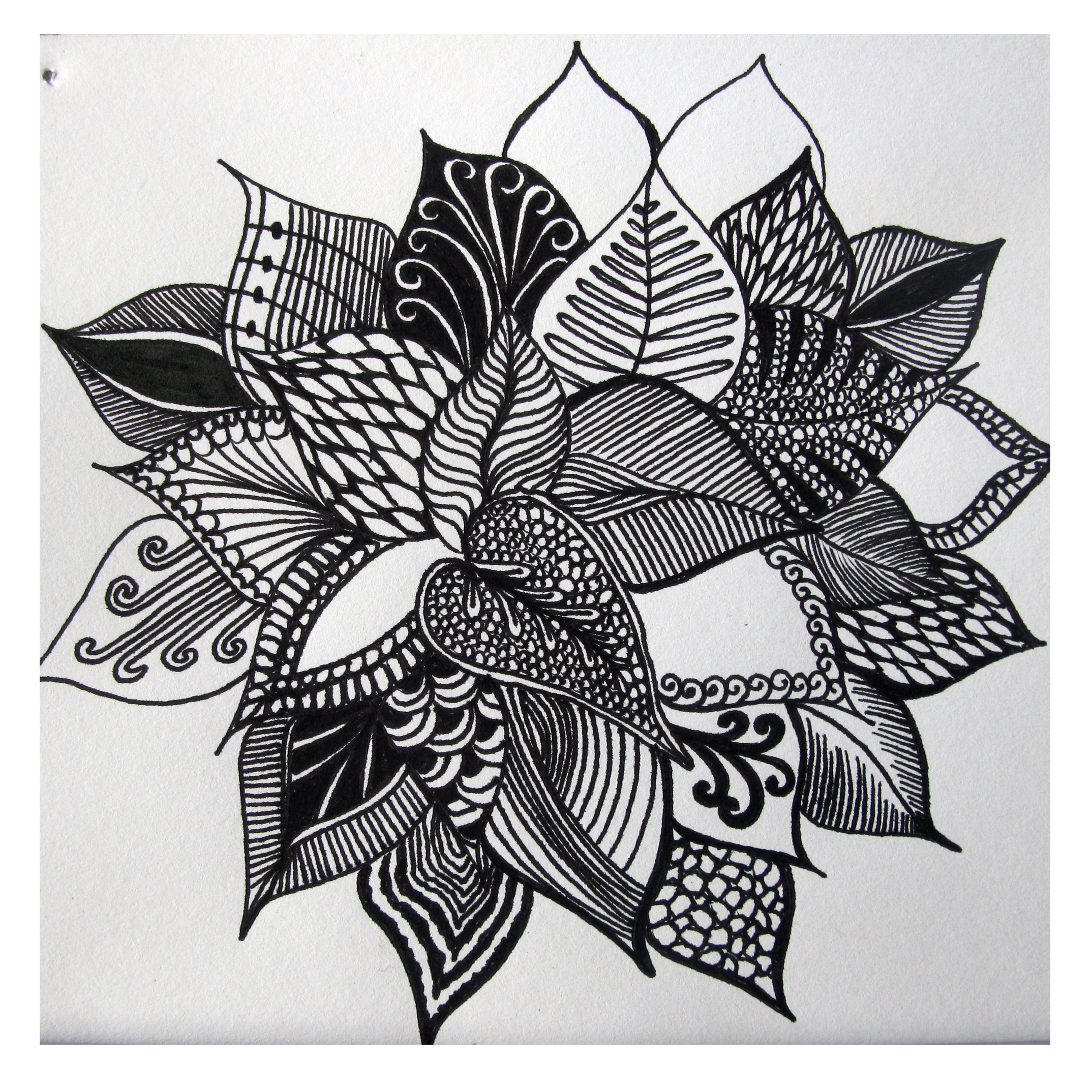 Abstract Drawings Of Flowers Clip Art Library
