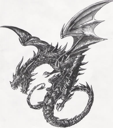 Flying Dragon Drawings In Pencil - Gallery