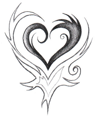Clipart library: More Like Tribal Hearts by Songue