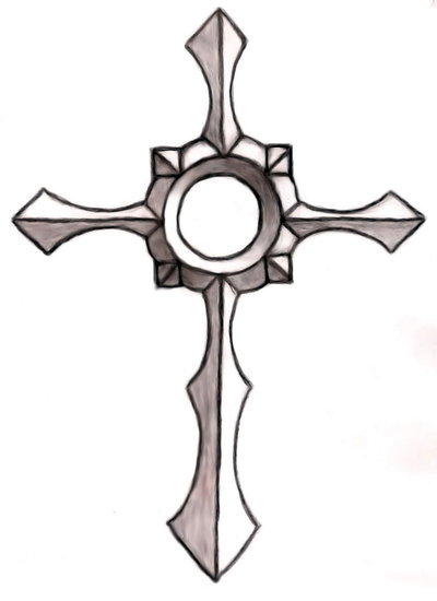 Free Black And White Cross Tattoo, Download Free Black And White Cross  Tattoo png images, Free ClipArts on Clipart Library