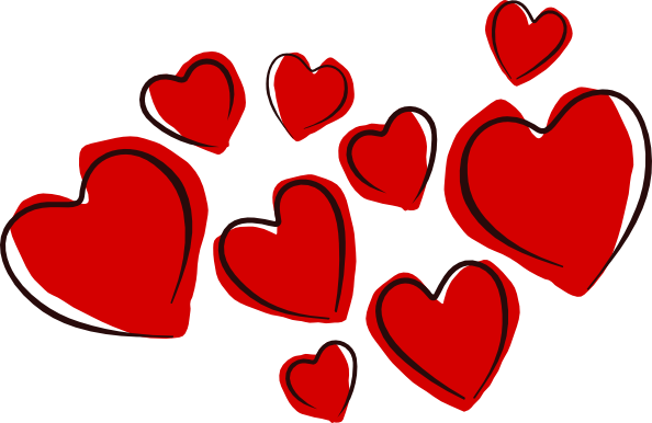 Sketchy Hearts clip art - vector clip art online, royalty free 