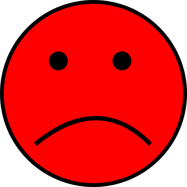 Frowny Face clip art - vector clip art online, royalty free 