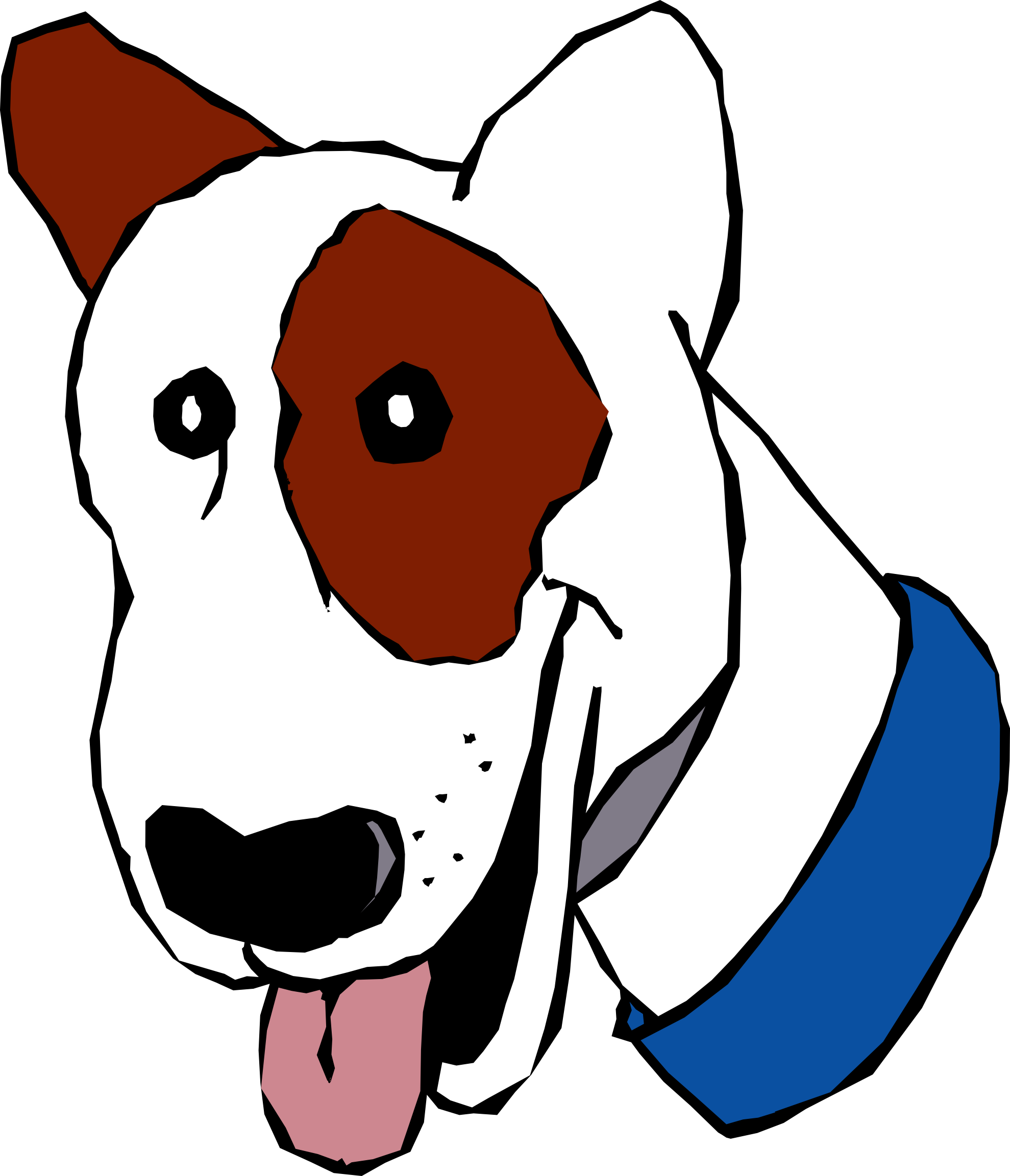 Cartoon Dog Head - Clipart library