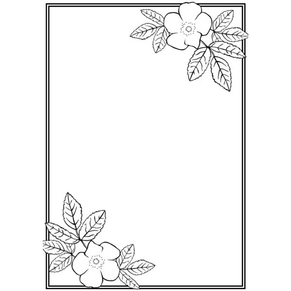 Featured image of post Paper Easy Simple Flower Design Border Drawing - If you chose the blank template, draw your own flower petal shape in the section indicated in the template.