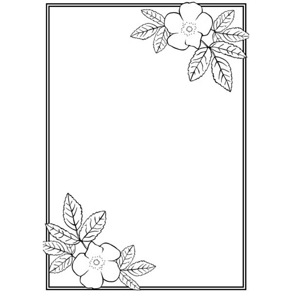 Free Free Border Designs For A4 Size Paper Flowers, Download Free Free