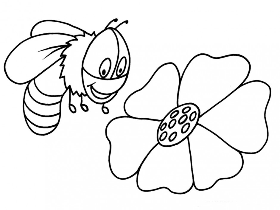 Honey Bee Cartoon For Coloring Book Stock Vector Izakowski 198325 