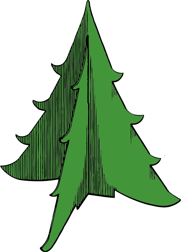 Christmas Tree 1 - vector Clip Art