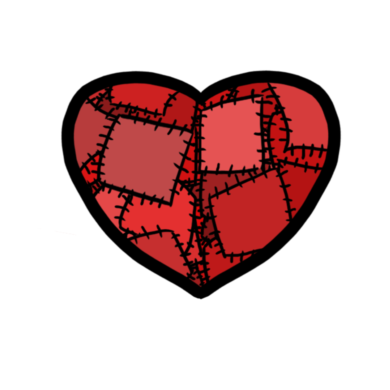 Stitched Heart by Hollow-Phoenix on Clipart library