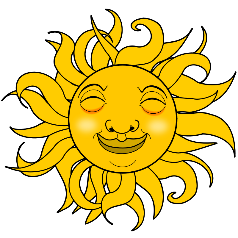 Clipart - Smiling Sun