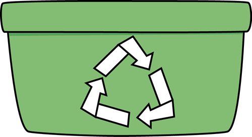 Green Recycle Bin Clip Art - Green Recycle Bin Image