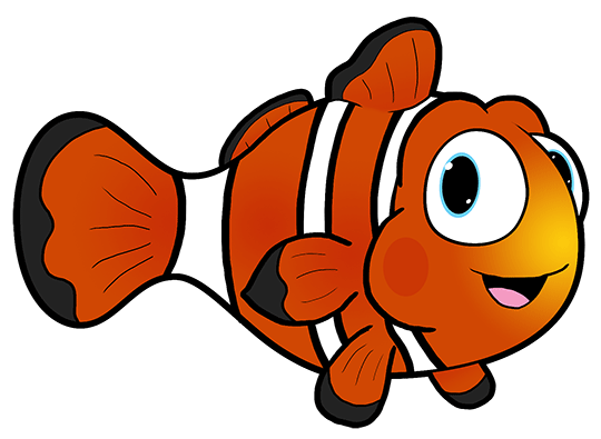 Cartoon Fish Picture Free Download Clip Art Clownfish Step Drawing