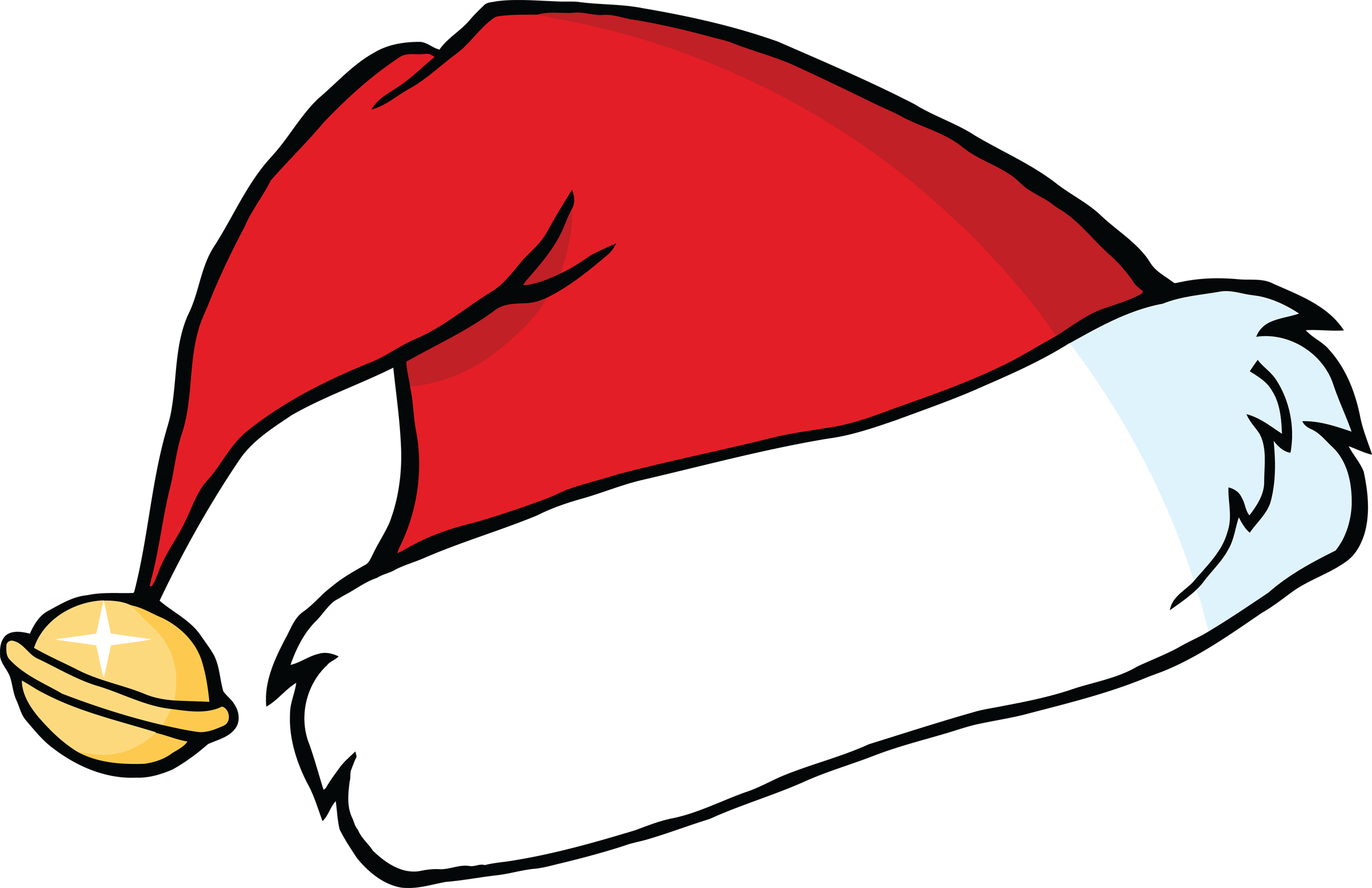 Cartoon Christmas Hats - Clipart library