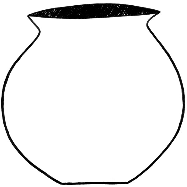 Clay Pot Outline - Clipart library