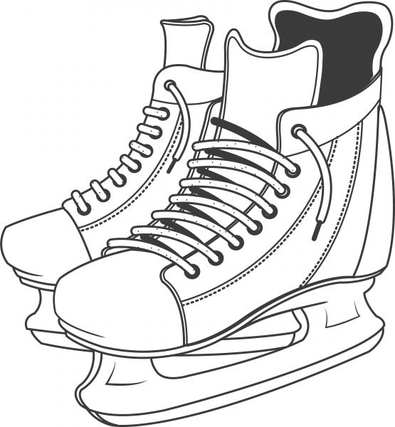 vector image of hockey skates. | Free Photos, Free Stock Images 