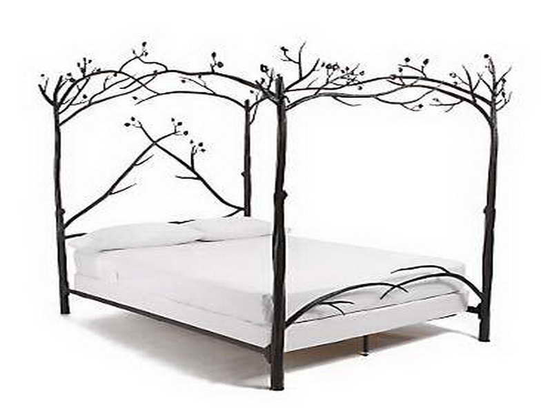 Tree Branch Bed Frame Design Ideas: White Tree Branch Bed Frame 