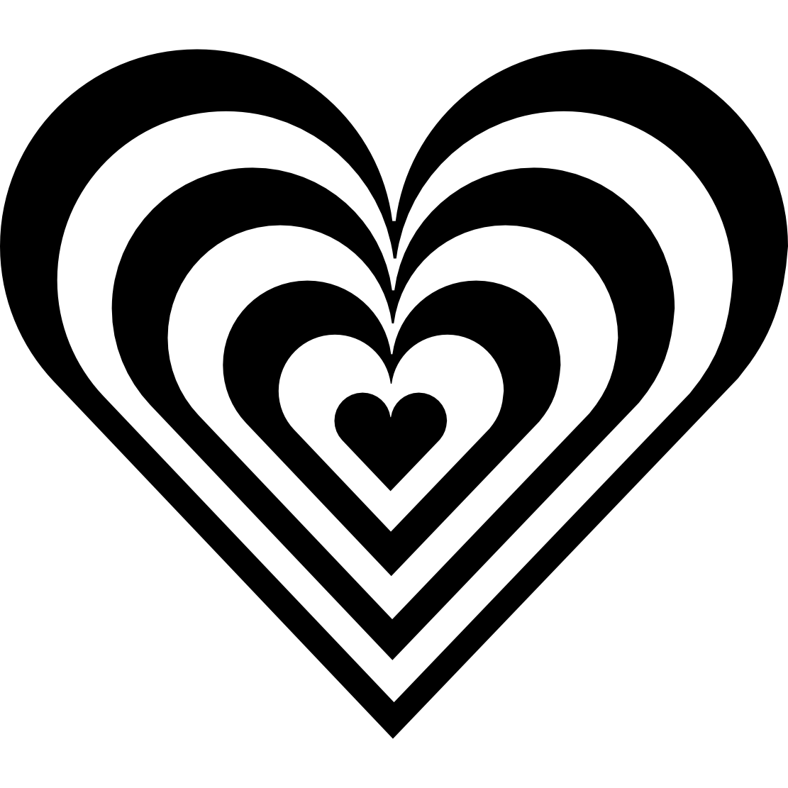 Black And White Hearts Clip Art - Clipart library