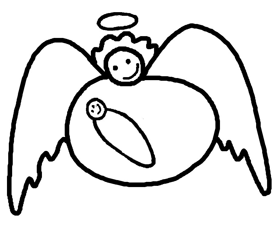 Angel Coloring Pages - Internet Church For Christ - Let Us Pray 