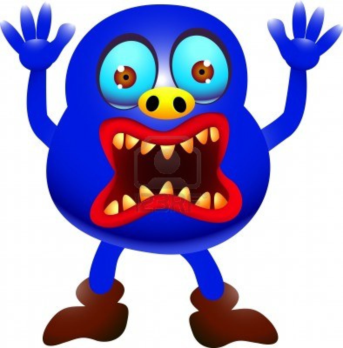scary funny monster - Clip Art Library
