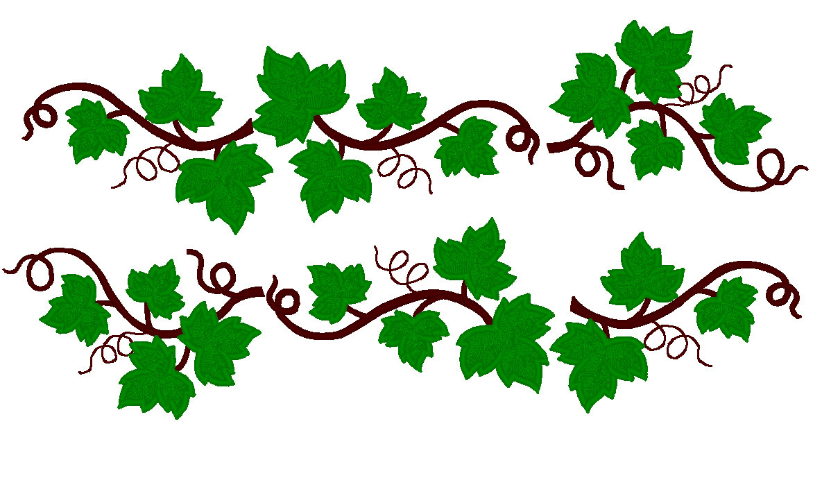 Grape Leaves / ivy leaf SET machine embroidery aplique by artapli