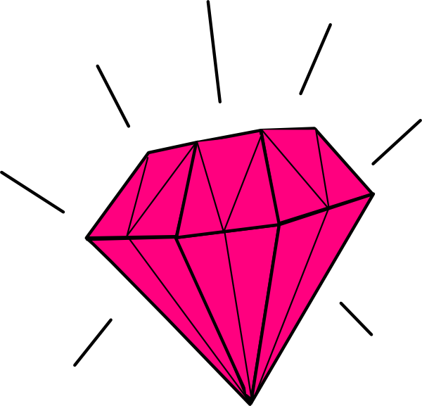 Diamant / Diamond clip art - vector clip art online, royalty free 