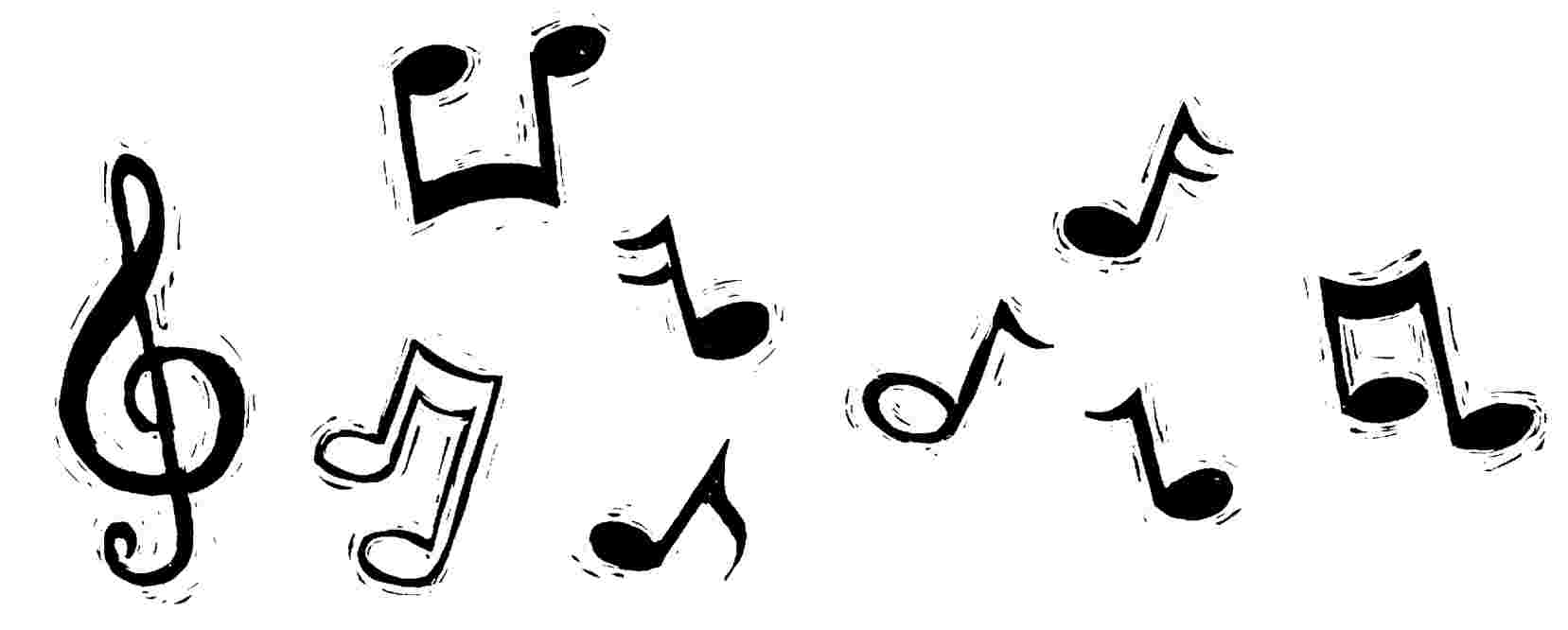 Drawings Of Music Notes - Clipart library