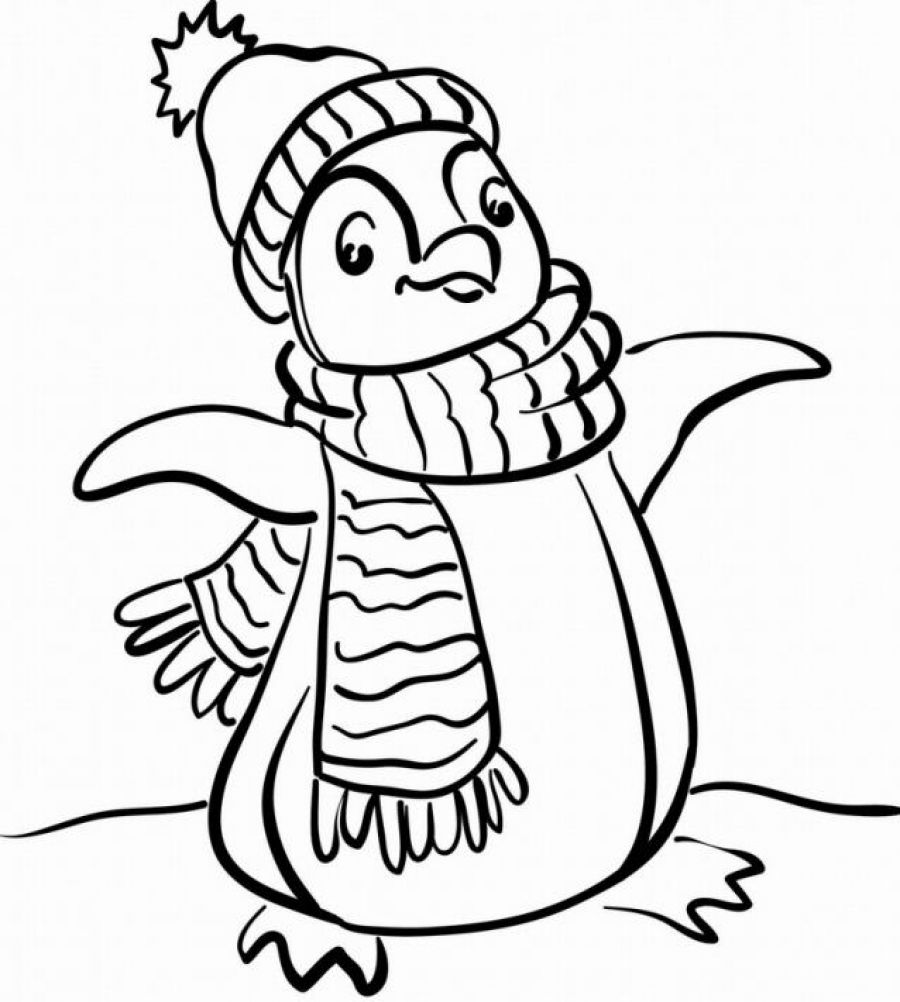 Cartoon Penguin Coloring Pages Free Download Clip Art Pictures Imagixs