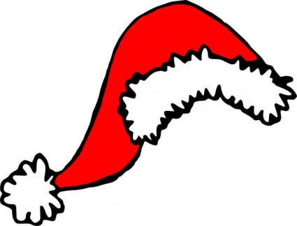 Santa Claus Hat clip art Vector clip art - Free vector for free 
