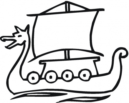 Viking Ship Drawing - Clipart library